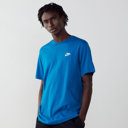 NIKE TEE SHIRT CLUB BLUE/WHITE MEN