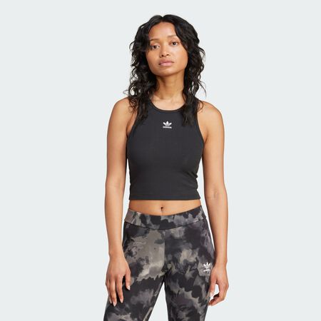 ADIDAS ORIGINALS Débardeur à bord-côte Essentials Black FEMME