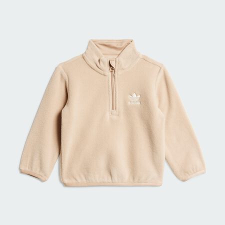 ADIDAS ORIGINALS Sweat-shirt demi-zip polaire Enfants Magic Beige BÉBÉ
