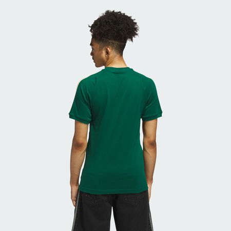 ADIDAS ORIGINALS 3-Stripes Panel Tee Collegiate Green / Better Scarlet MEN