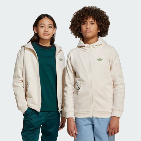 ADIDAS ORIGINALS adidas Originals x Minecraft Graphic Hoodie Wonder White JUNIOR