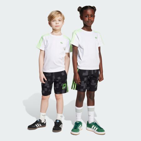 ADIDAS ORIGINALS Ensemble t-shirt et short adidas Originals x Minecraft Enfants White CADET