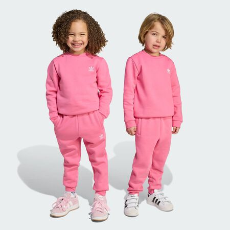 ADIDAS ORIGINALS Ensemble sweat-shirt ras-du-cou Enfants Pink Fusion CADET