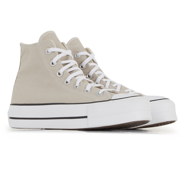 CONVERSE CHUCK TAYLOR ALL STAR LIFT HI BEIGE SNEAKERS WOMEN