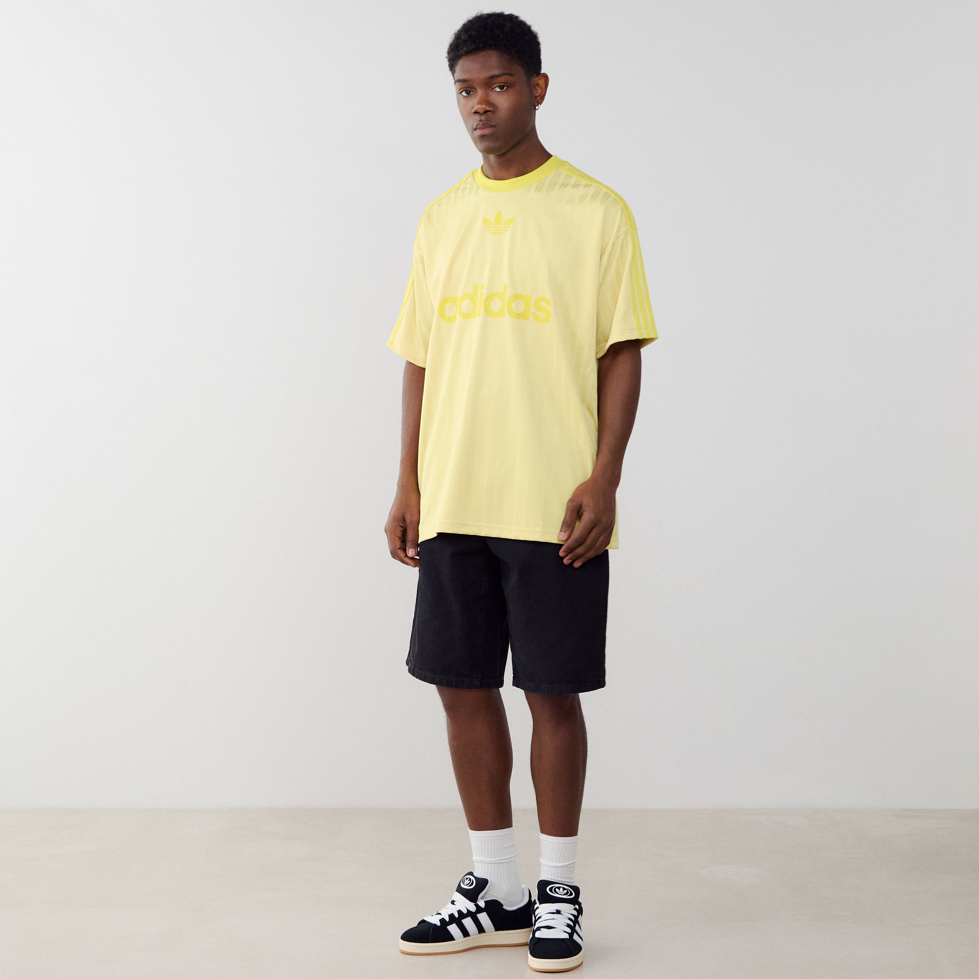 Tee Shirt Adicolor Jaune - vue 3