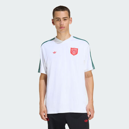 ADIDAS ORIGINALS JERSEY GRAPHIC BEIGE/VERT HOMME