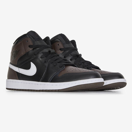 JORDAN AIR JORDAN 1 MID BLACK/BROWN MEN