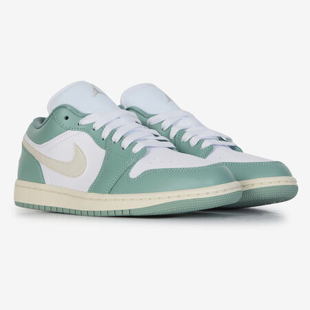 JORDAN AIR JORDAN 1 LOW WHITE/GREEN WOMEN