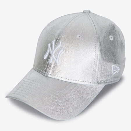 NEW ERA 9FORTY WOMEN NY METALLIC SILVER WOMEN