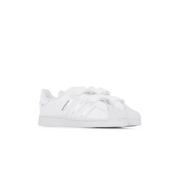 ADIDAS ORIGINALS SUPERSTAR CF IRIDESCENT WHITE SILVER SNEAKERS