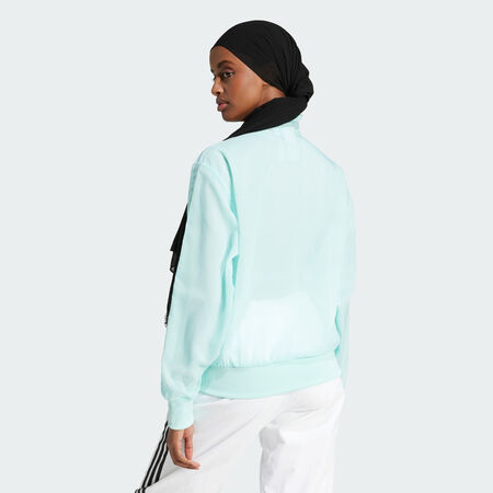 ADIDAS ORIGINALS Veste de survêtement tissu transparent Adicolor Black FEMME