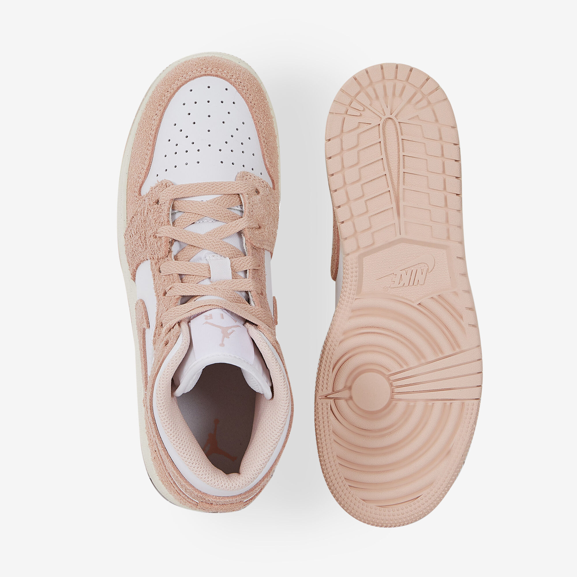 Air Jordan 1 Mid  Blanc/rose