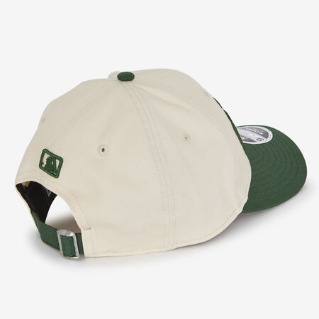 NEW ERA 9FORTY LA WORDMARK BEIGE/VERT HOMME