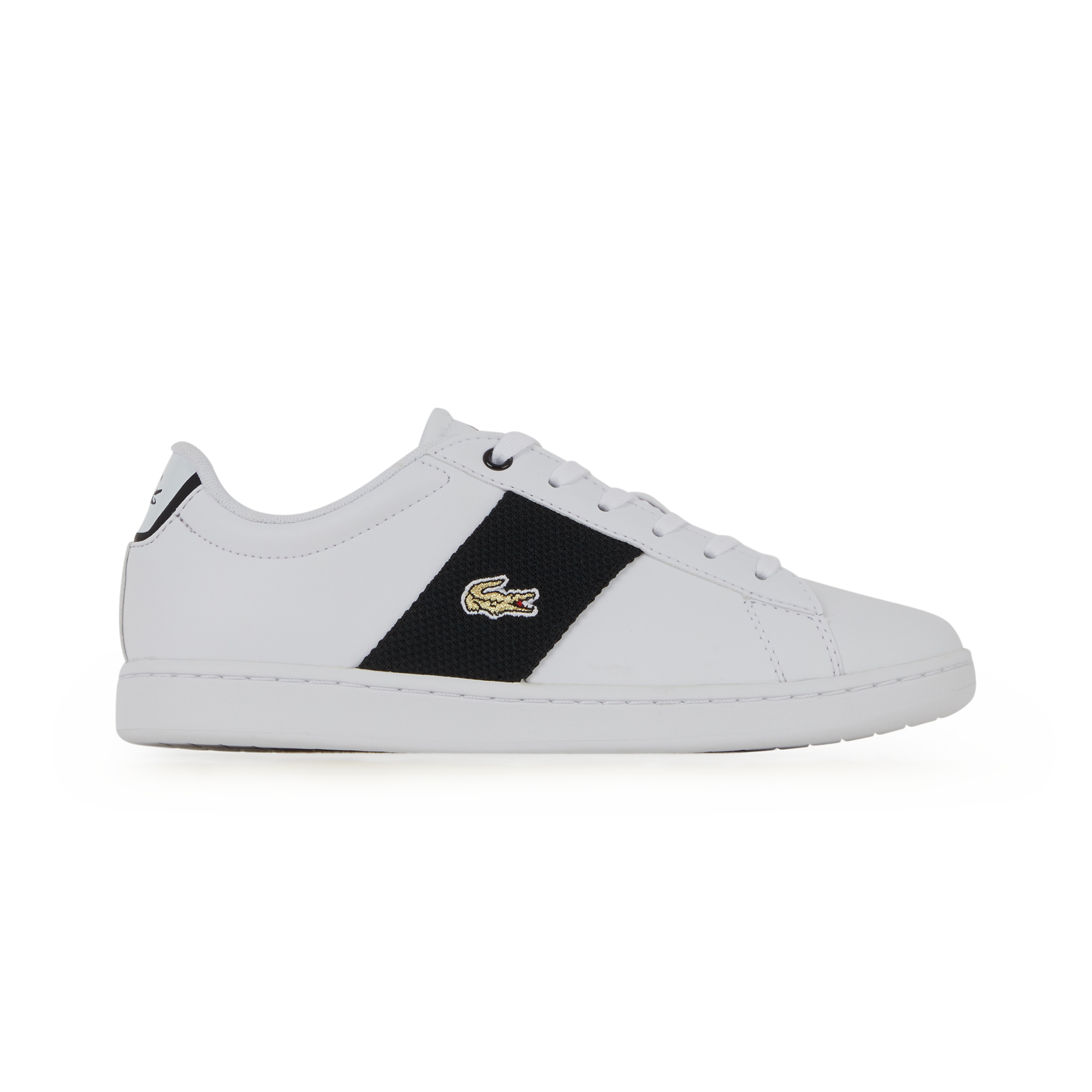 LACOSTE CARNABY EVO L1212 BLANC/NOIR/OR | Courir.com