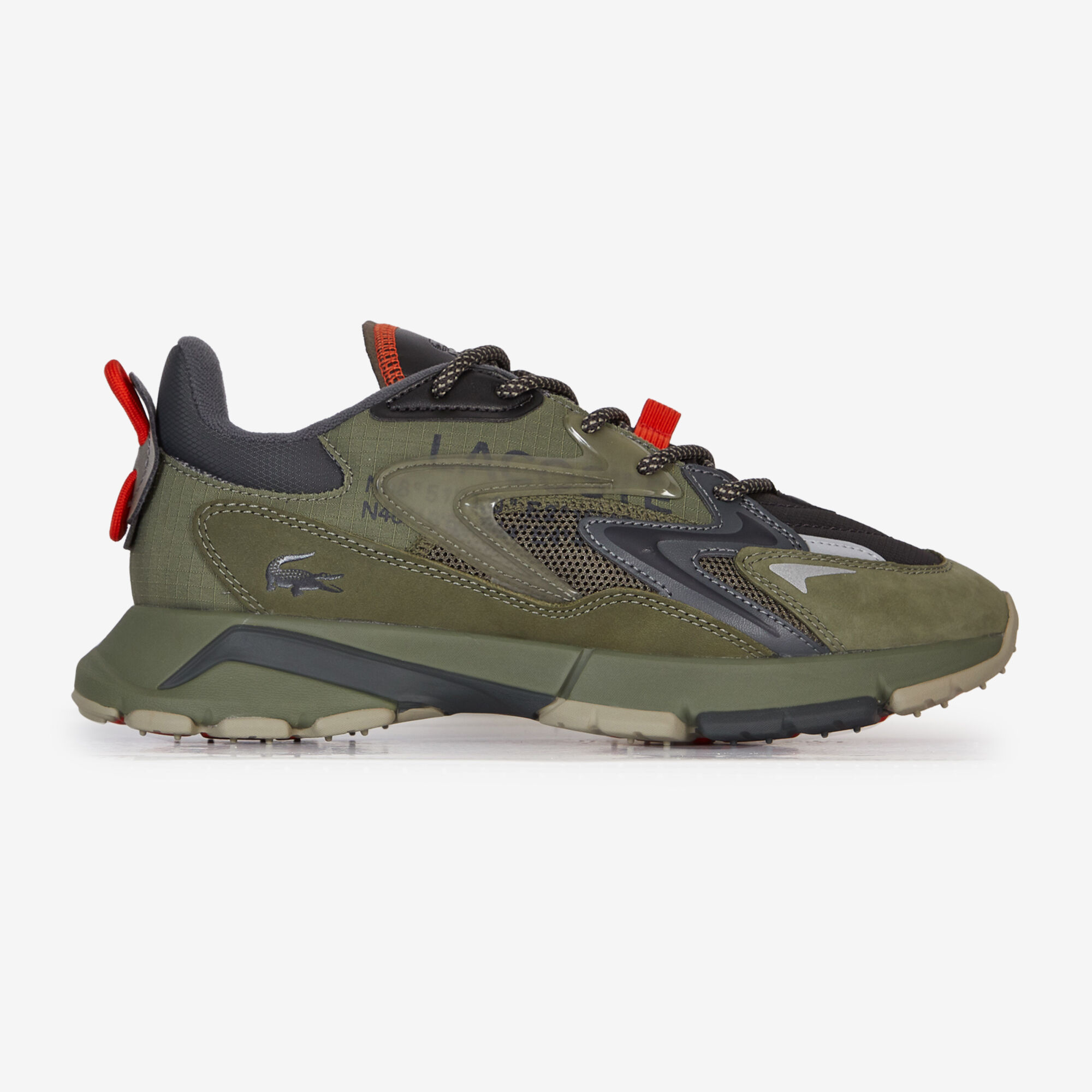 LACOSTE L003 NEO TECH SNEAKERS HOMME KAKI LACETS Courir