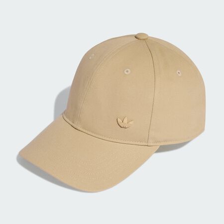 ADIDAS ORIGINALS Everyday Icons Cap With Tonal Metal Trefoil Stone Khaki UNISEX