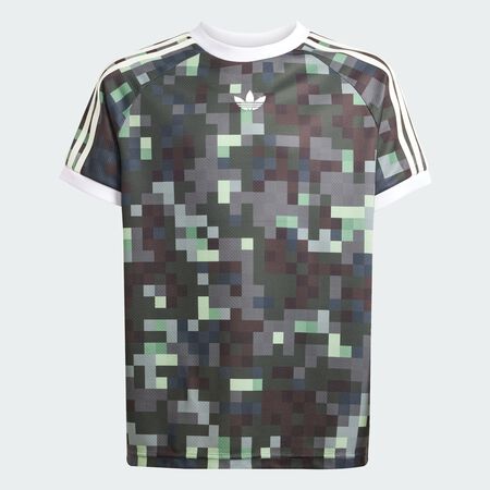 ADIDAS ORIGINALS adidas Originals x Minecraft Graphic Tee Silver Pebble / Magic Lime / Tribe Green / Legend Ivy JUNIOR