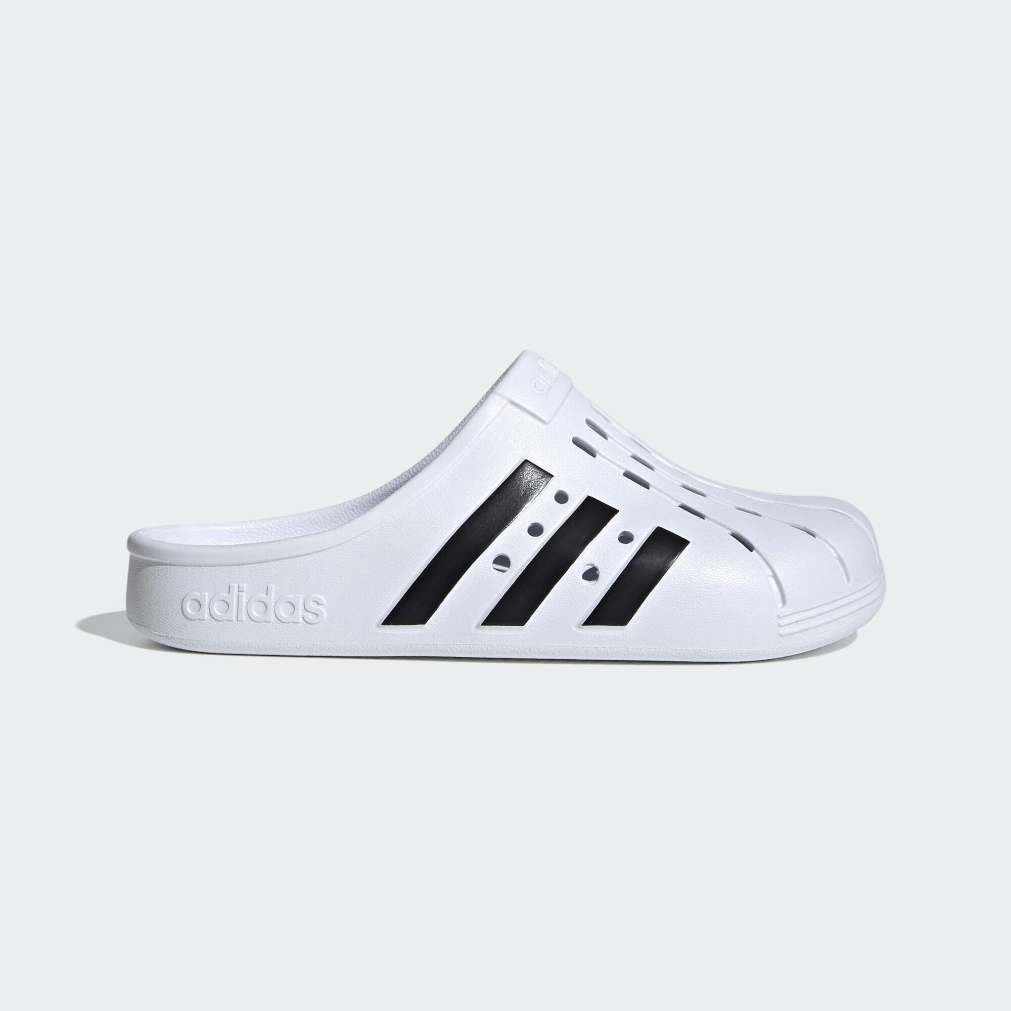 ADIDAS ORIGINALS ADILETTE CLOGS Cloud White Core Black Cloud