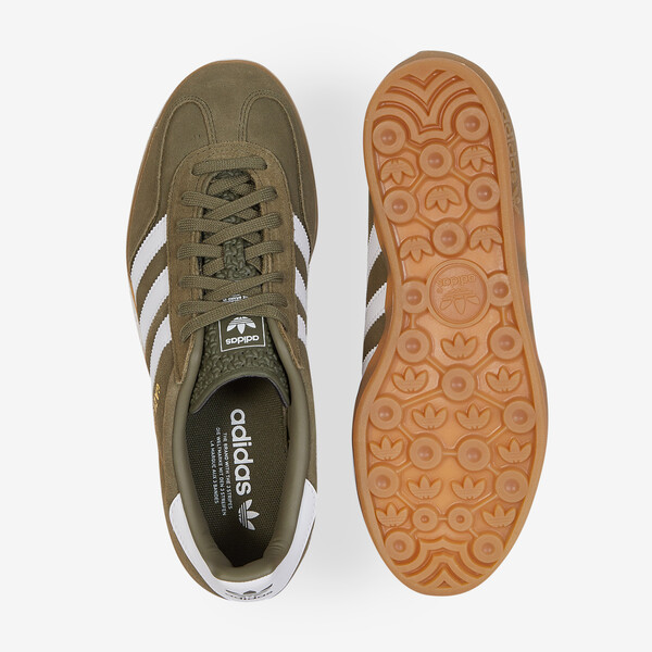 ADIDAS ORIGINALS GAZELLE INDOOR KHAKI/WHITE SNEAKERS MEN