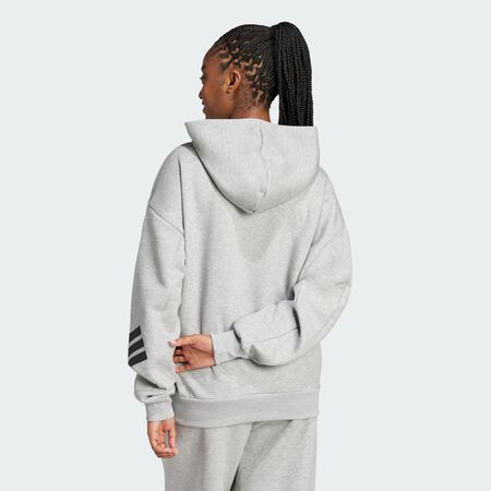 ADIDAS SPORTSWEAR Future Icons 3-Stripes Hoodie Medium Grey Heather WOMEN
