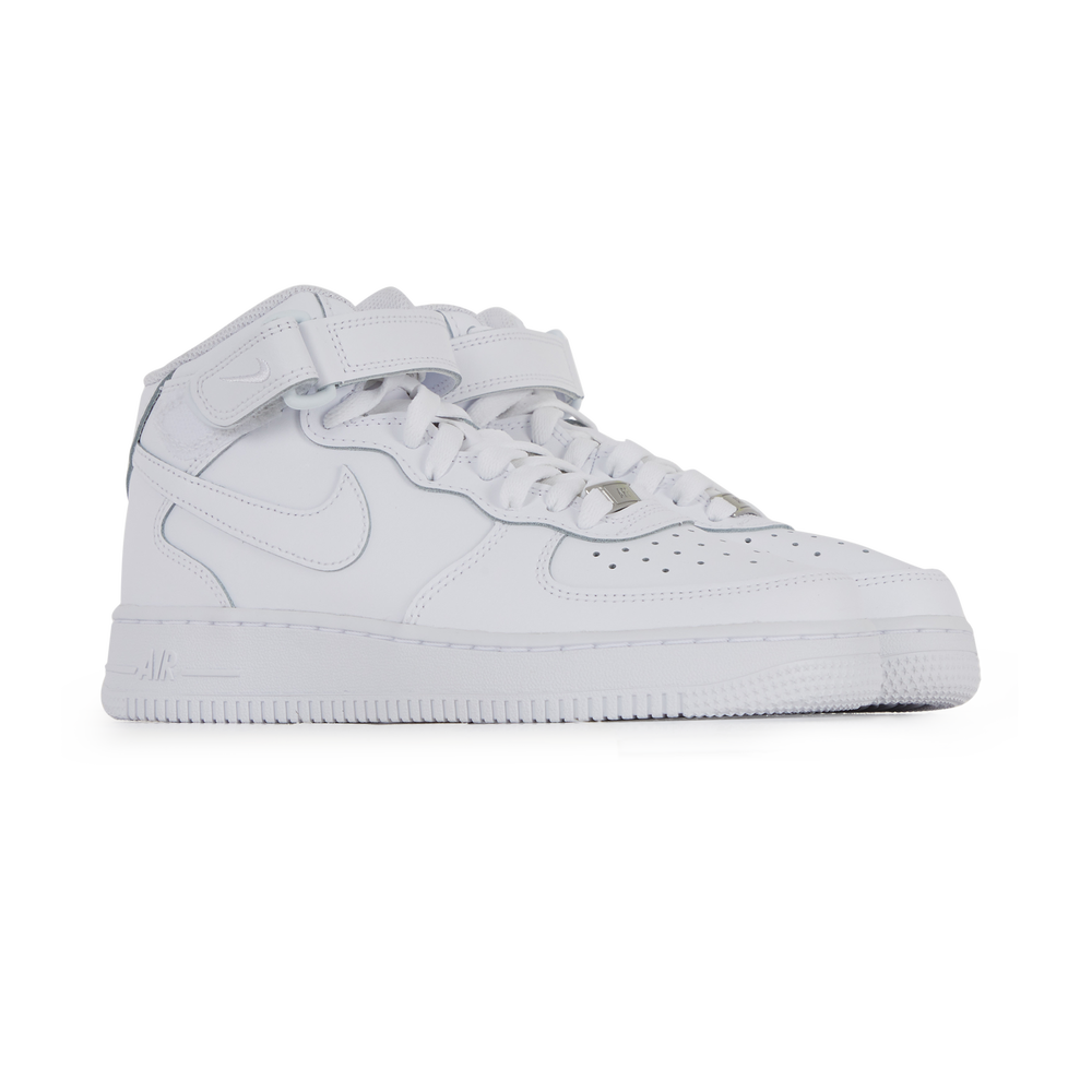 NIKE AIR FORCE 1 MID SNEAKERS ENFANT BLANC LACETS Courir
