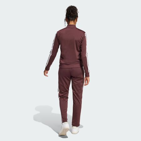 ADIDAS SPORTSWEAR Survêtement 3 bandes Essentials Aurora Ruby / Brown FEMME