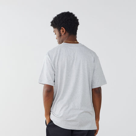 NEW BALANCE TEE SHIRT SMALL LOGO ESSENTIALS GREY/WHITE MEN