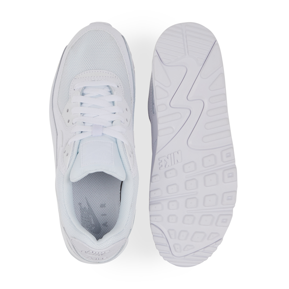 NIKE AIR MAX 90 SNEAKERS HOMME BLANC LACETS Courir