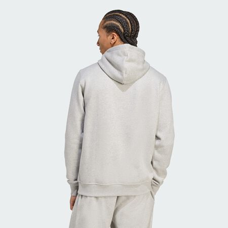 ADIDAS ORIGINALS HOODIE ESSENTIAL TREFOIL GRIS/BLANC HOMME