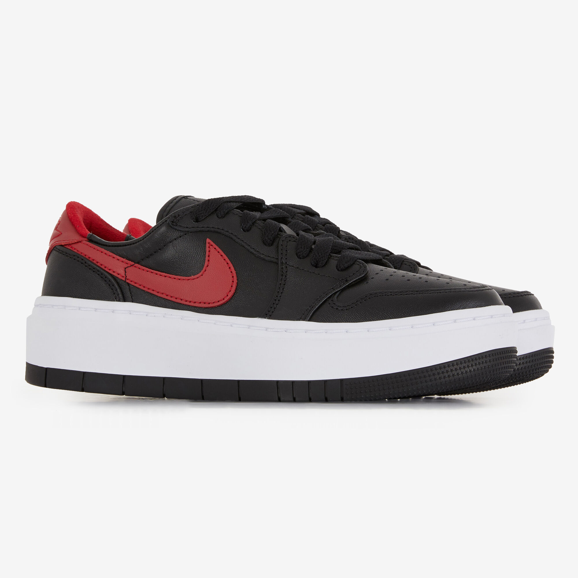 JORDAN AIR JORDAN 1 ELEVATE LOW BLACK RED SNEAKERS WOMEN