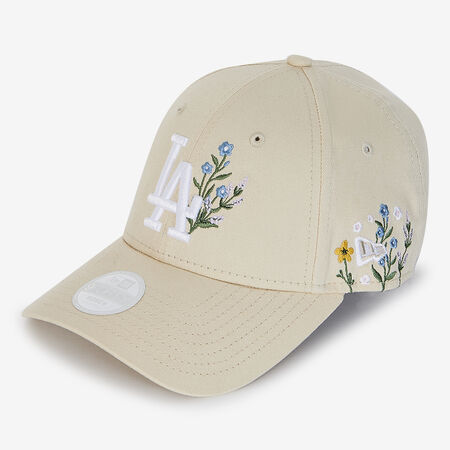 NEW ERA 9FORTY WOMEN LA FLORAL EMBROIDERY BEIGE/WHITE WOMEN
