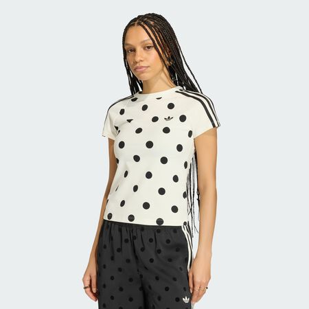 ADIDAS ORIGINALS SLIM FIT CALI TEE Off White WOMEN