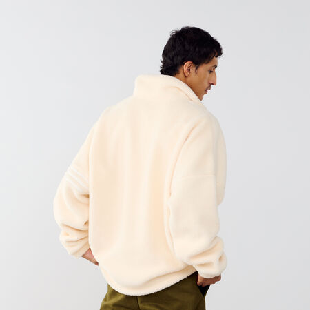 ADIDAS ORIGINALS SWEAT CREW POLAR FLEECE HZ BEIGE/WHITE MEN