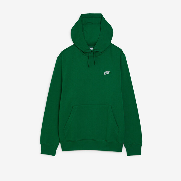 NIKE HOODIE CLUB SMALL LOGO GREEN - SWEATSHIRTS MEN | Courir.com