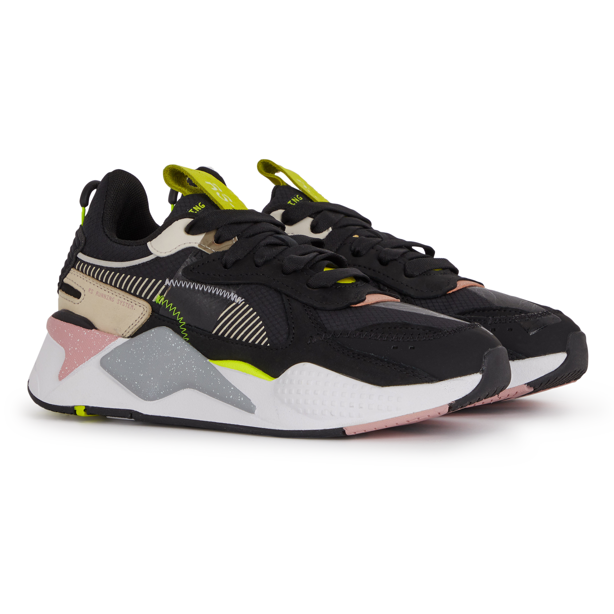 puma rs x femme noir et vert