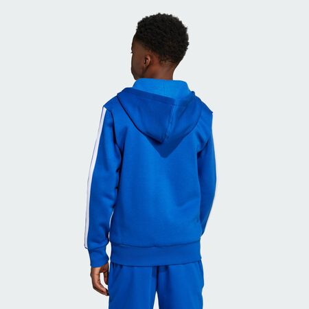 ADIDAS SPORTSWEAR Essentials Full-Zip Hoodie Kids Royal Blue / White JUNIOR