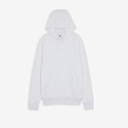NIKE HOODIE CLUB SMALL LOGO GRIS/BLANC HOMME