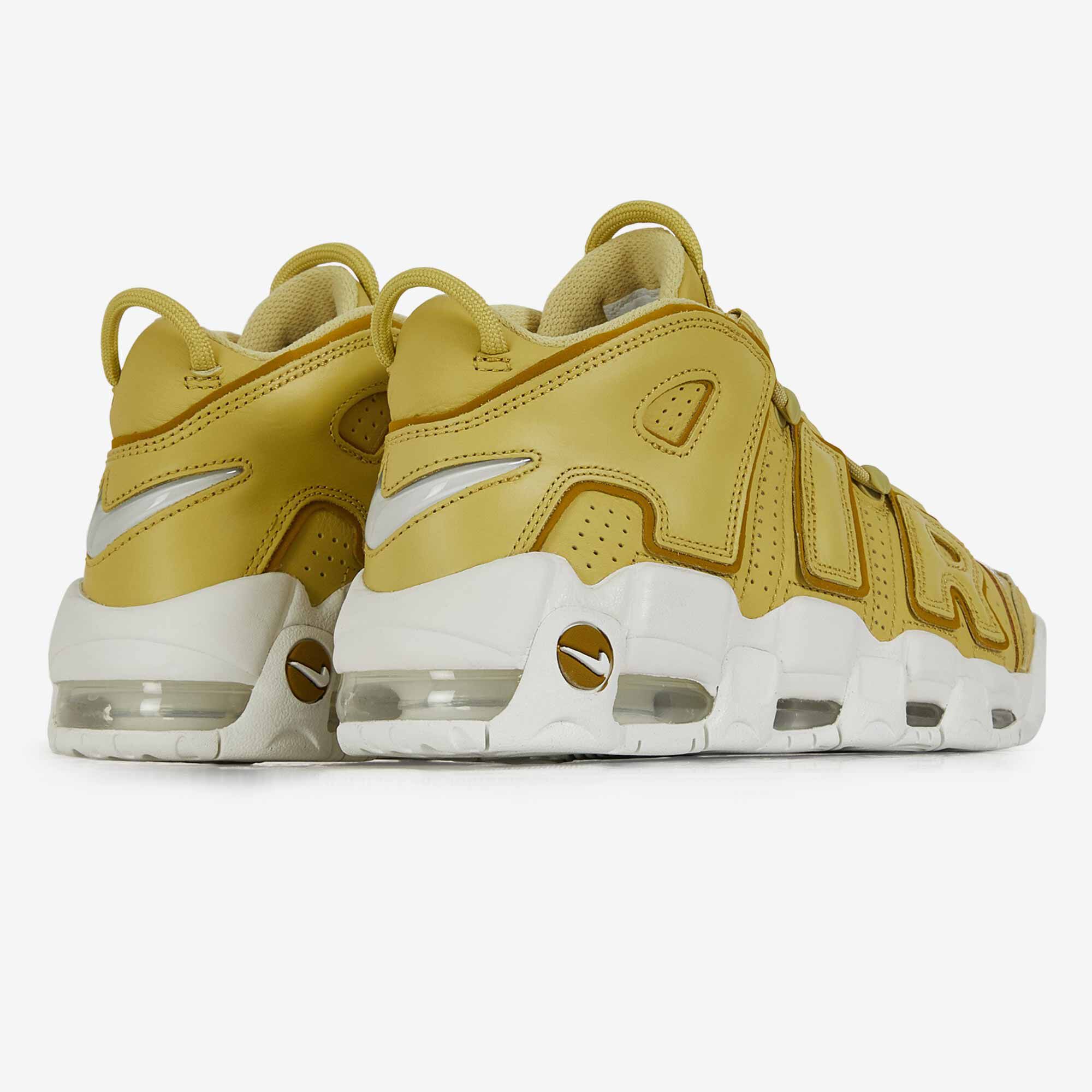NIKE AIR MORE UPTEMPO BEIGE BROWN SNEAKERS WOMEN Courir