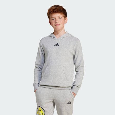 ADIDAS SPORTSWEAR adidas x Smileyworld Hoodie Kids Medium Grey Heather / Bright Yellow JUNIOR
