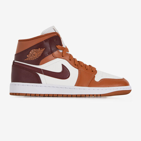 JORDAN air jordan 1 AIR JORDAN 1 MID ORANGE/MARRON WOMEN