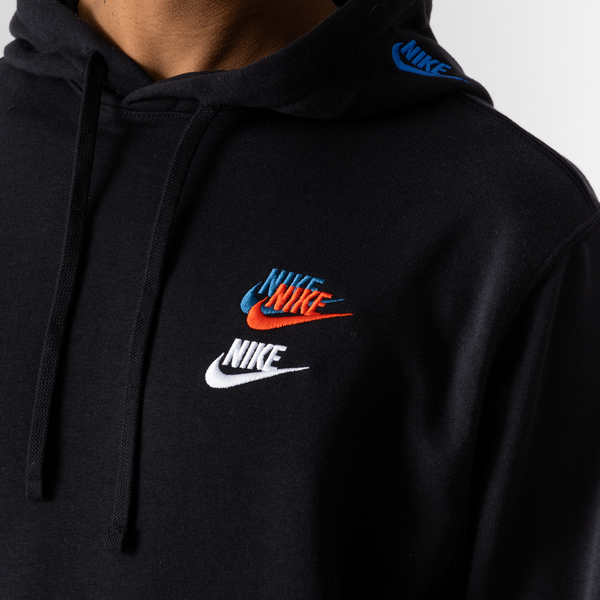 NIKE HOODIE FTA MULTI LOGO NOIR