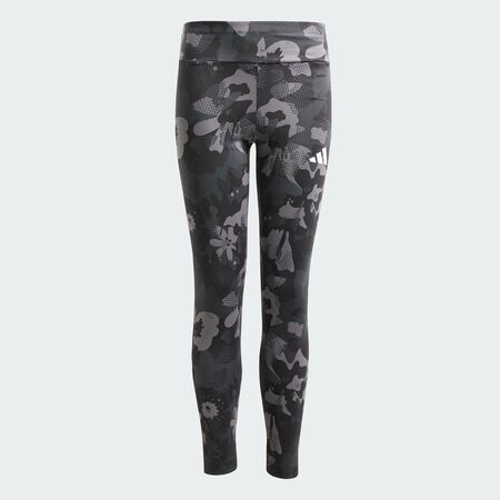 ADIDAS PERFORMANCE Train Essentials Flower Print Leggings Kids Grey Five / Grey Six / Carbon / Black JUNIOR