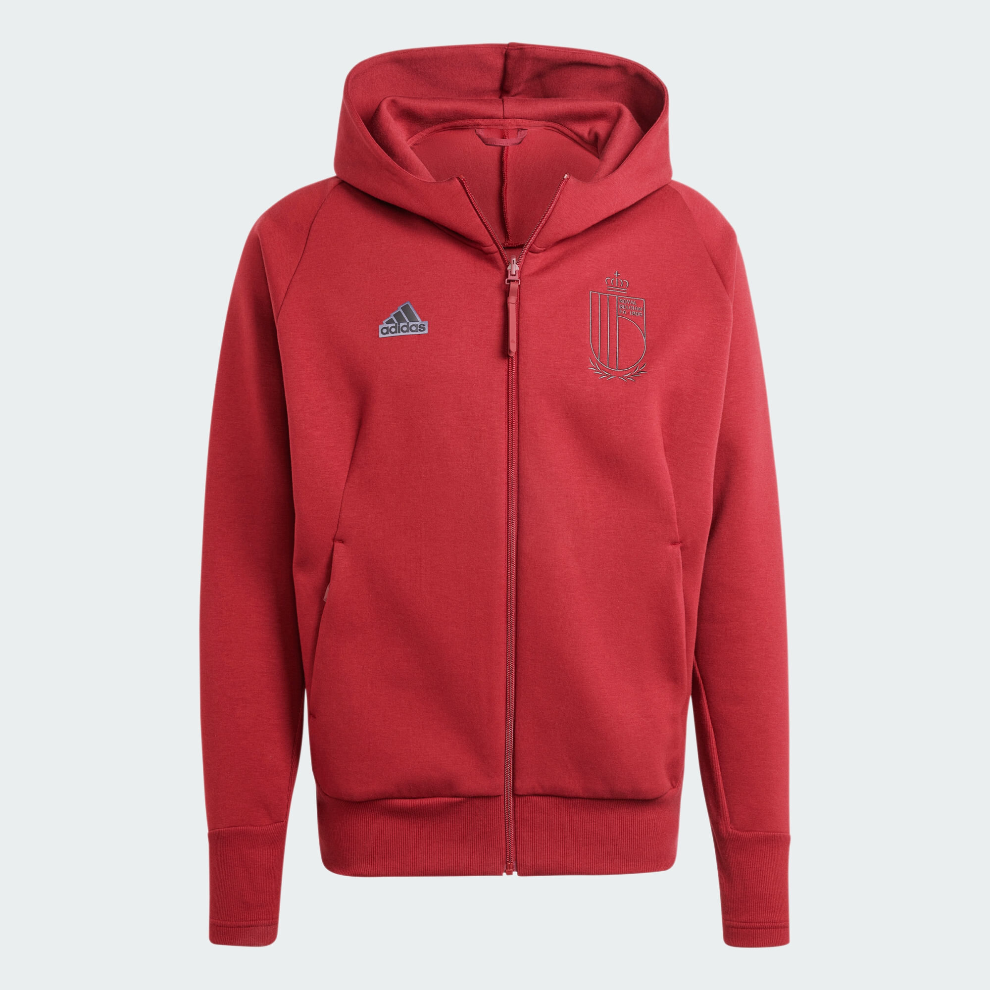 Adidas burgundy zip hoodie hotsell