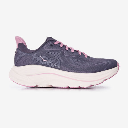 HOKA CLIFTON 10 NOIR/ROSE FEMME