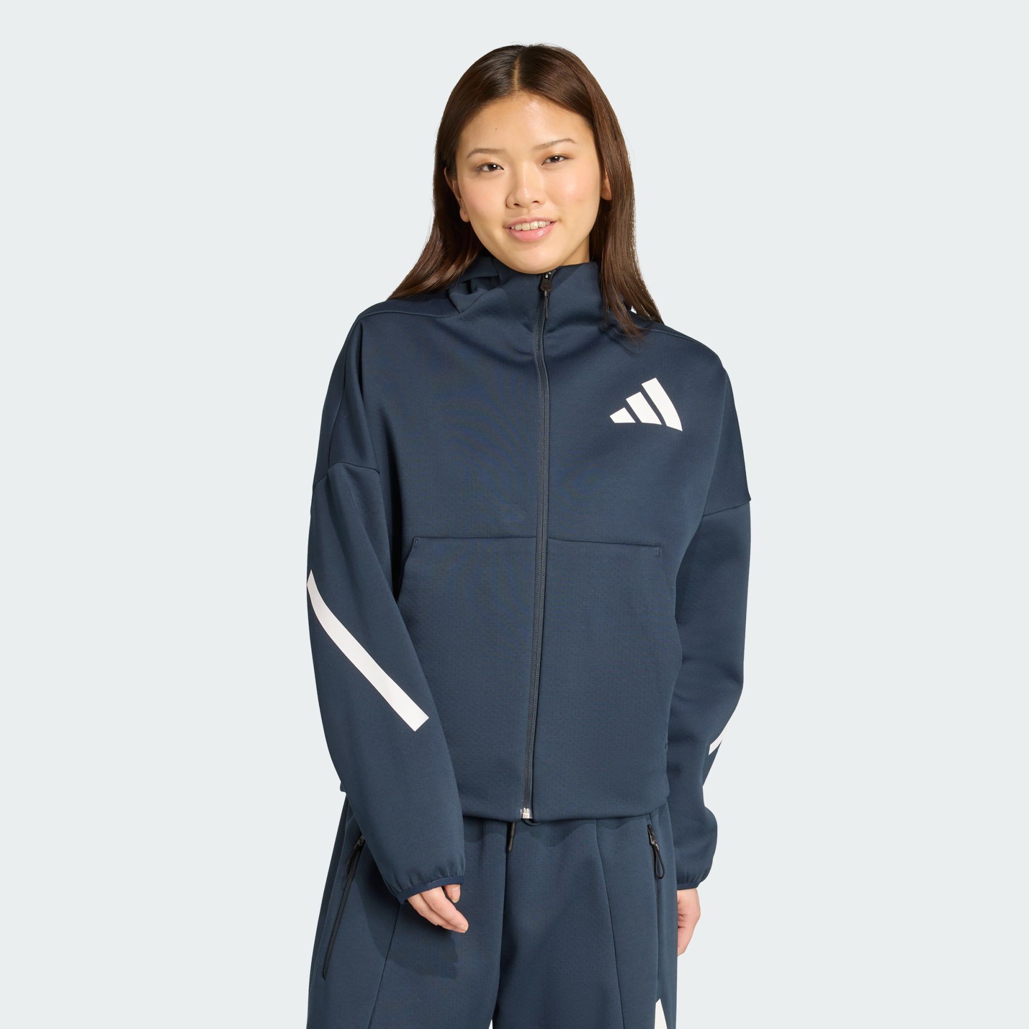 ウェア ann Women's adidas Originals Island Cropped Full-ZIp Hoodie