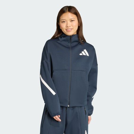 Veste à capuche entièrement zippée adidas Z.N.E. : Aurora Ink