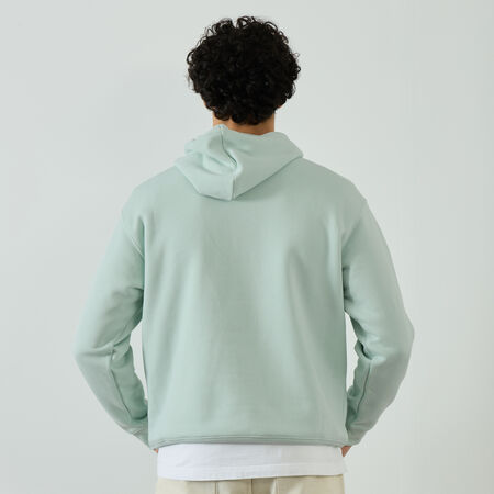 NEW BALANCE HOODIE SMALL LOGO VERT HOMME