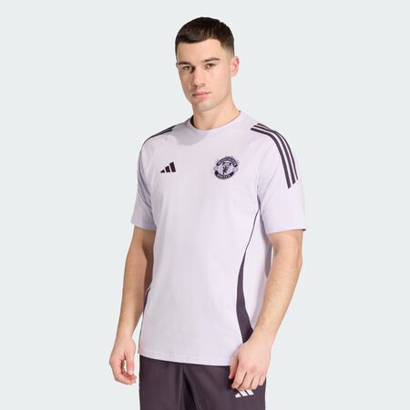 ADIDAS PERFORMANCE T-shirt en coton Manchester United Tiro 25 Competition Purple Tint / Aurora Black HOMME