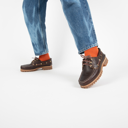 ア*ー様 Timberland Authentics 3 Eye Classic Timberland Men's CLASSIC 3-EYE LUG HANDSEWN BOAT SHOES