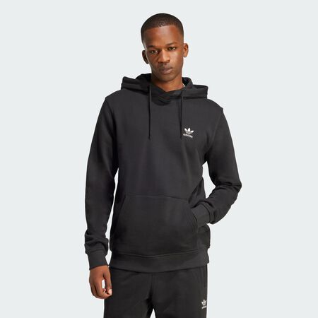 ADIDAS ORIGINALS Trefoil Essentials Hoodie French Terry Black MEN